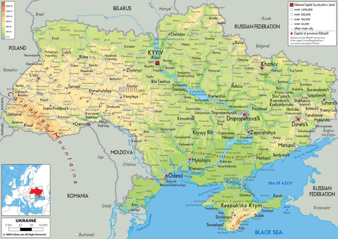 Україна – карта