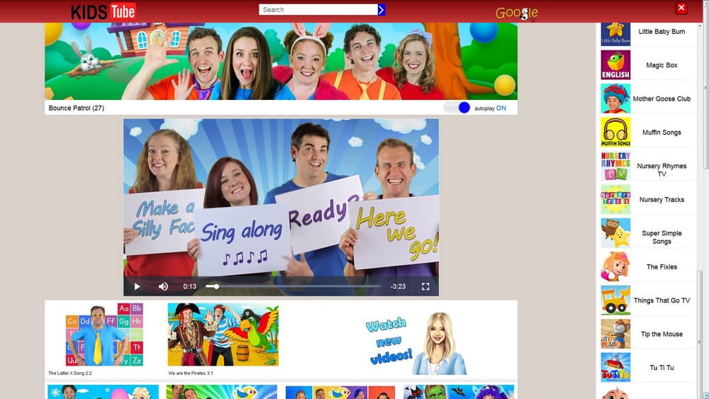 KidsTube сторінка каналу