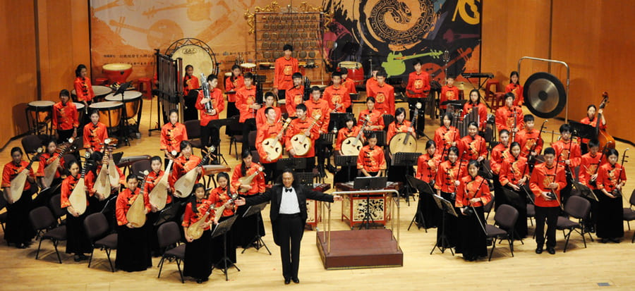 Традиционный оркестр китайских инструментов