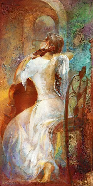 Картина Лены Сотсковой - виолончель