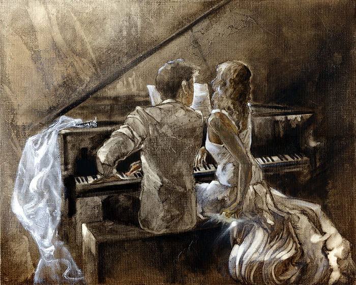 Картина Лены Сотсковой - рояль