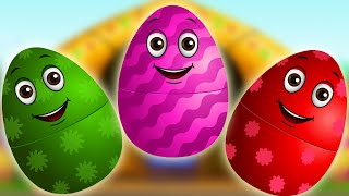 Surprise Eggs - Learn Colours & Farm Animals