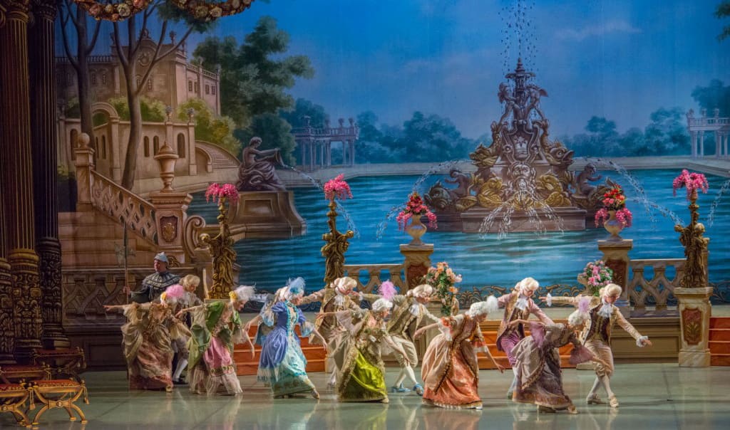Одесский оперный театр. Спящая Красавица. Танец Королевского Двора