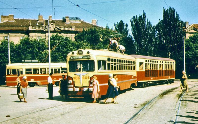 Одесса. Трамвай №18. 60-е годы