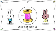 Wind the bobbin up