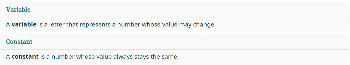 Variable & Constant